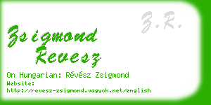 zsigmond revesz business card